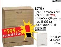 Botník 249931 dub