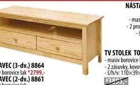 TV stolek 2 zásuvky TORINO