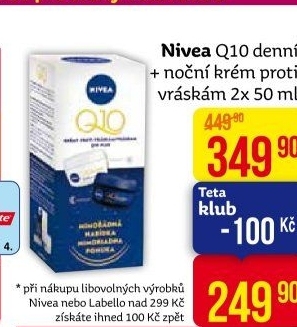Balení krém denní a noční proti vráskám Q10 Nivea