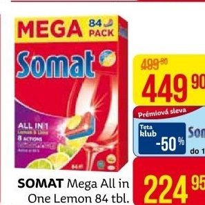 Tablety do myčky All in 1 Somat