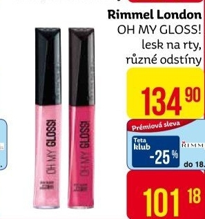 Lesk na rty Oh My Gloss! Rimmel