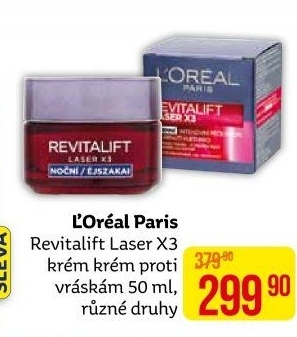 Krém pleťový proti vráskám Laser X3 Renew Revitalift L'Oréal