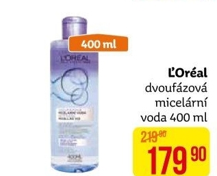 Dvoufázová micelární voda L'Oréal