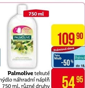Tekuté mýdlo Palmolive - náhradní náplň