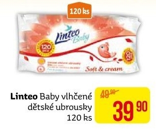 Vlhčené ubrousky dětské Linteo Baby