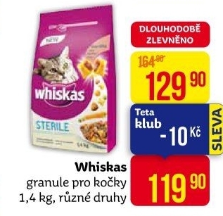 Granule pro kočky Whiskas