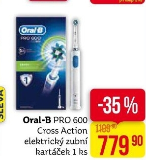 Elektrický kartáček Oral-B Pro 600 Cross Action