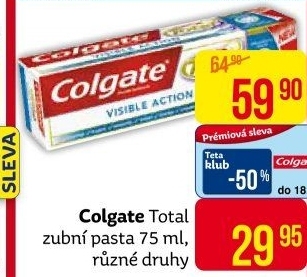 Pasta na zuby Total Colgate