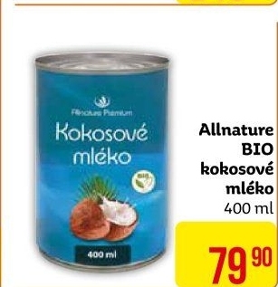 Kokosové mléko bio Allnature