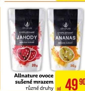 Ovoce sušené mrazem Allnature