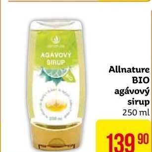 Agávový sirup Allnature