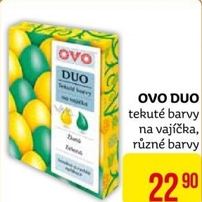 Tekutá barva na vajíčka Duo OVO