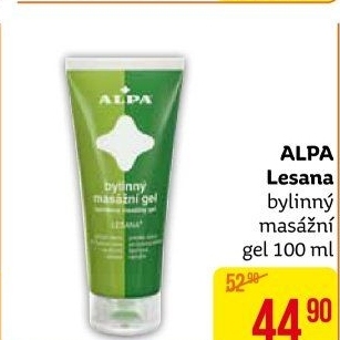 Gel bylinný masážní Lesana Alpa