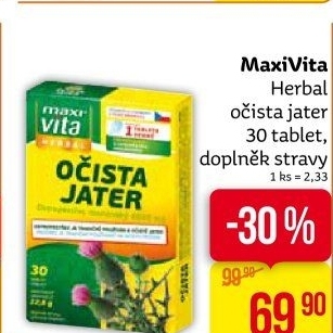 Doplněk stravy očista jater Herbal MaxiVita