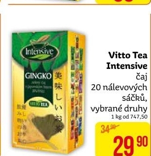 Čaj Intensive Vitto Tea