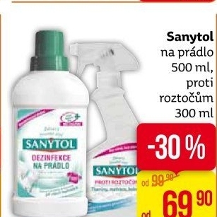 Dezinfekční čistič na prádlo Sanytol