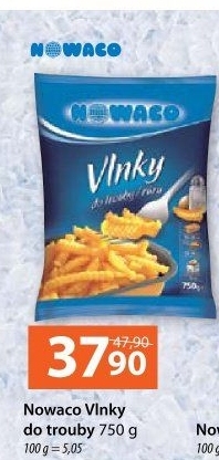 Hranolky vlnky mražené Nowaco