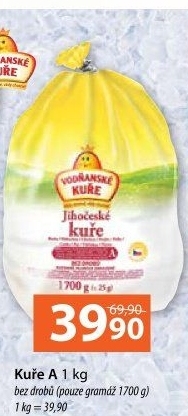 Kuře mražené Vodňanské kuře