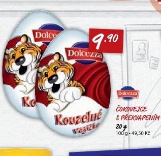 Čokoládové vajíčkos překvapením Dolcezza