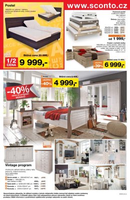 akční leták Sconto nábytek 21.3.2018-10.4.2018