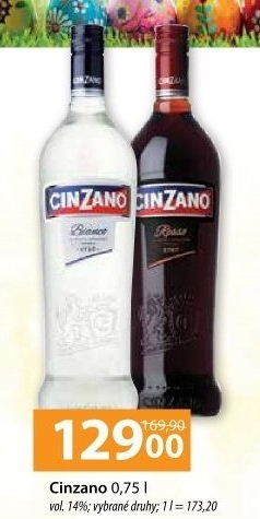Aperitivy Cinzano