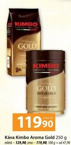 Mletá káva Aroma Gold Kimbo