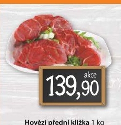 Hovězí přední bez kosti - kližka