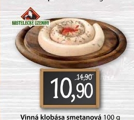 Vinná klobása smetanová Kostelecké uzeniny
