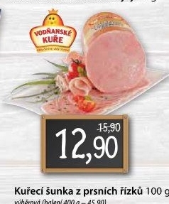 Šunka kuřecí prsní výběrová Vodňanské kuře