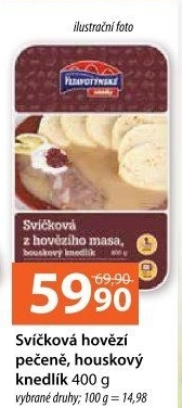 Svíčková hovězí pečeně, houskový knedlík Vltavotýnské lahůdky