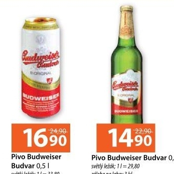 Pivo světlý ležák B: Original Budweiser Budvar