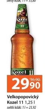 Pivo světlý ležák 11° Medium Velkopopovický Kozel