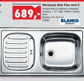 Dřez Flex mini C Blanco