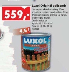 Lazura na dřevo Luxol