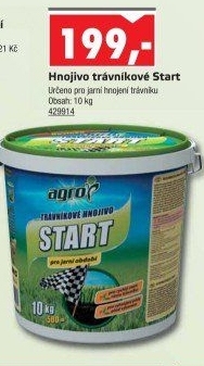 Trávníkové hnojivo Start Agro