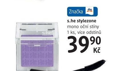 Oční stíny Mono stylezone s.he