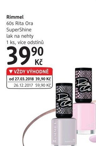 Lak na nehty Rita Ora Rimmel