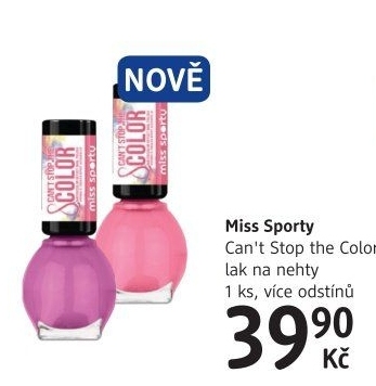 Lak na nehty Can't Stop the Color Miss Sporty