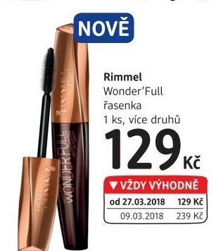 Řasenka Wonder'full Rimmel