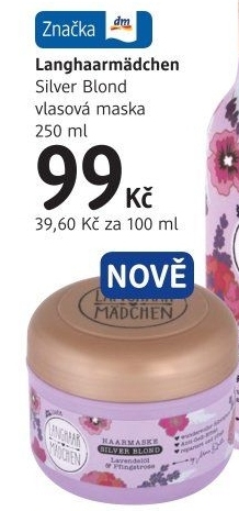 Maska na vlasy Langhaarmädchen