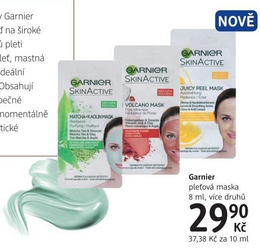 Pleťová maska Garnier