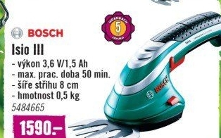 Aku nůžky na trávu Bosch ISIO 3