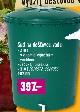 Sud na dešťovou vodu Garantia