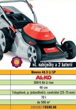 Aku sekačka Al-Ko Moweo 46.5