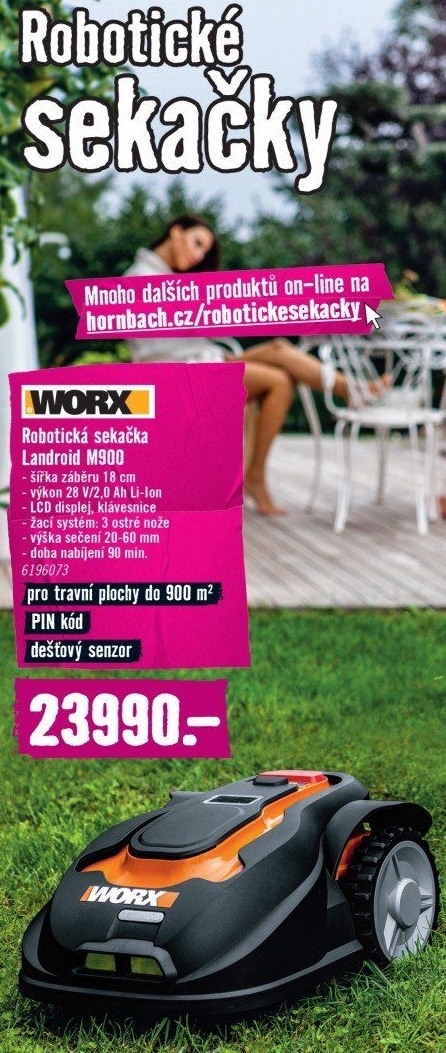 Robotická sekačka Worx Landroid M900