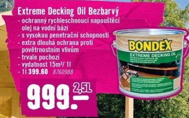 Olej na dřevo Extreme Bondex
