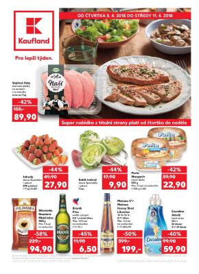 akční leták Kaufland 5.4.2018-11.4.2018