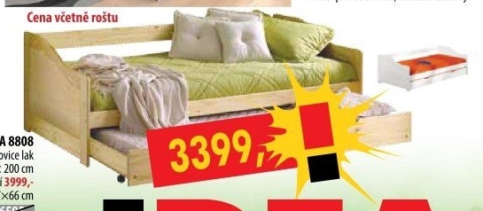 Jednolůžko s přistýlkou LAURA