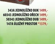 Jednolůžko 343 buk 90x200
