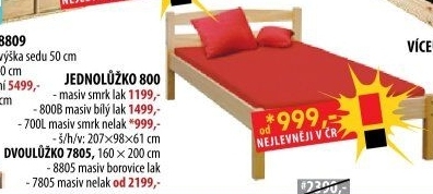 Jednolůžko 800B
